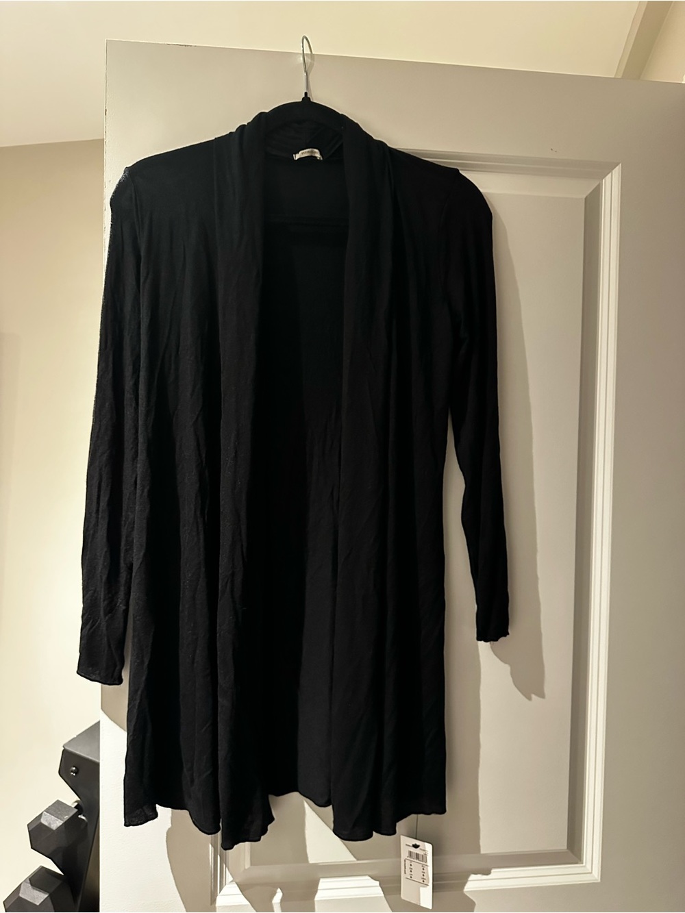 intimissimi Black Open-Front Lightweight Cardigan